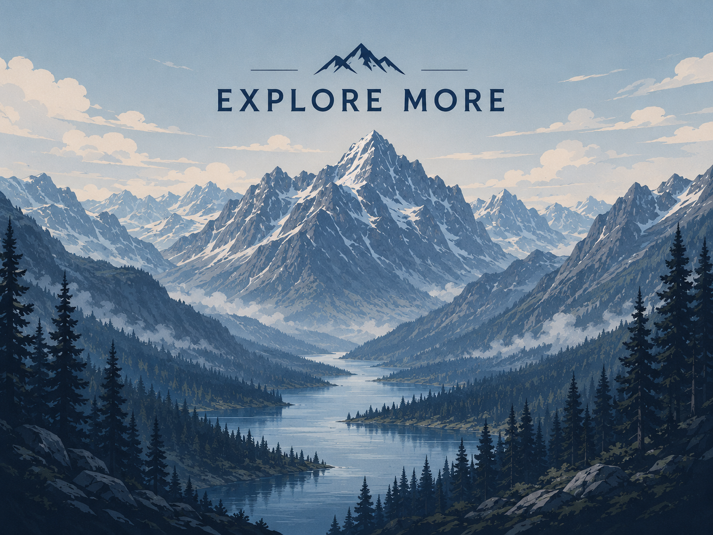 Explore More mountain landscape custom mouse pad design by Press Rex