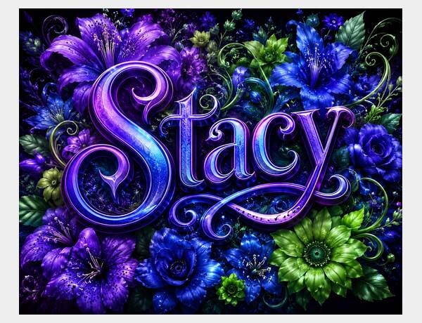 Flourishing fantasy blooms and lettering by Press Rex