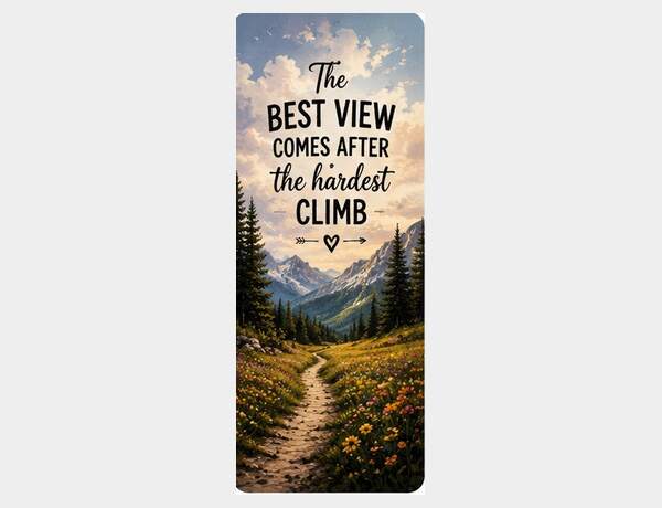 The Best View Comes After the Hardest Climb by Press Rex