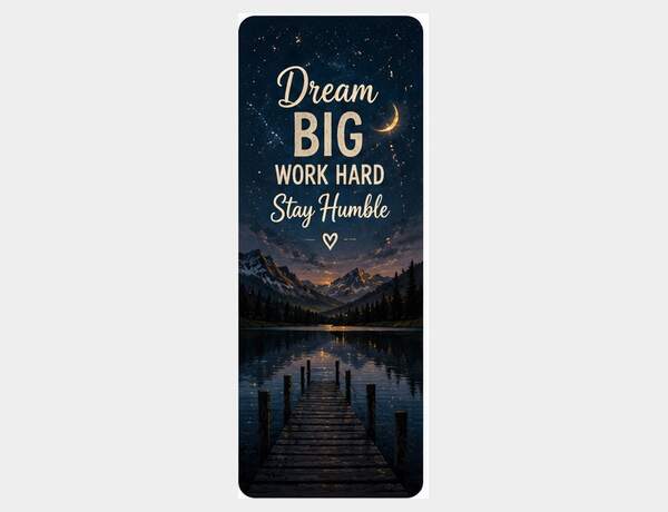 Dream Big, Work Hard by Press Rex
