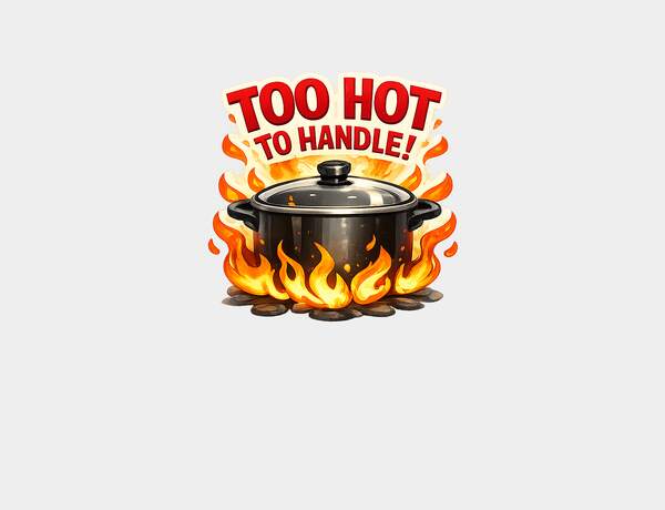 Too hot to handle flames by Press Rex