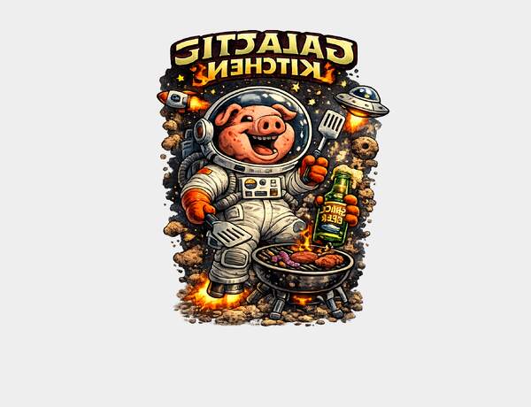 Galactic grilling adventure in space by Press Rex