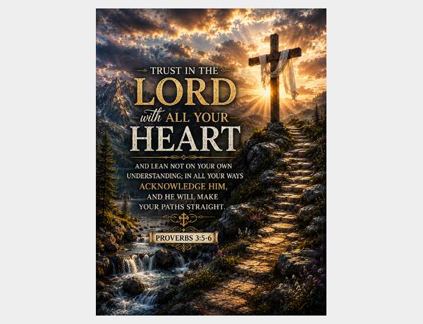 Trust in the Lord at sunrise by Press Rex