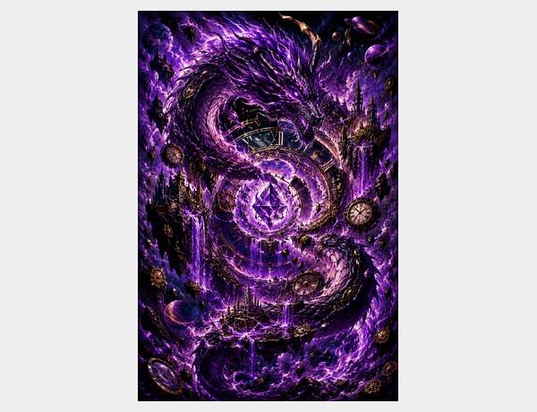 Cosmic dragon in a shattered vortex by Press Rex