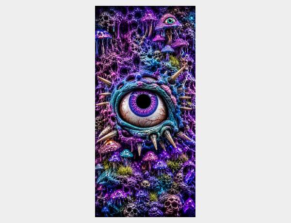 Cosmic eye in a fungal nightmare by Press Rex