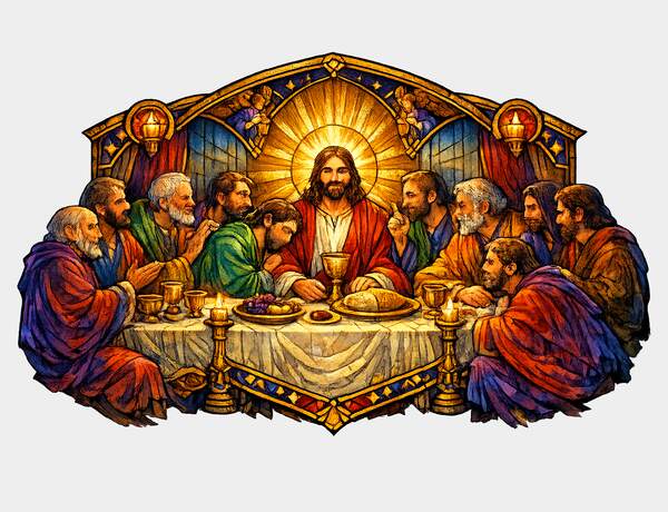 The Last Supper · Stained-Glass Artwork by Press Rex