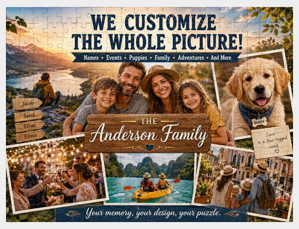 Custom Photo Puzzle Memories by Press Rex