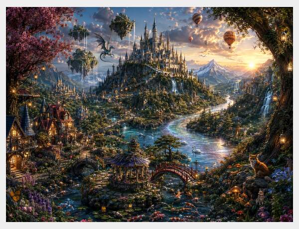 Enchanted Valley at Golden Hour by Press Rex