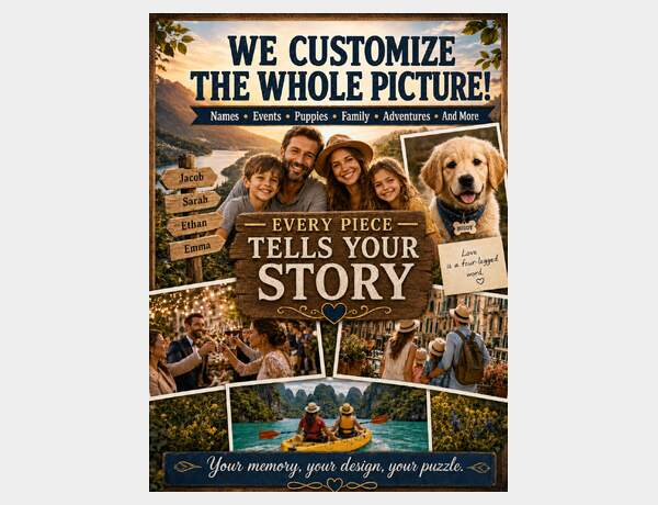 Every Piece Tells a Story · Puzzle Example by Press Rex