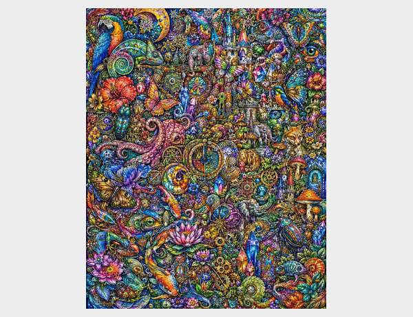 Infinite Hidden Worlds · 120-Piece Puzzle Artwork by Press Rex