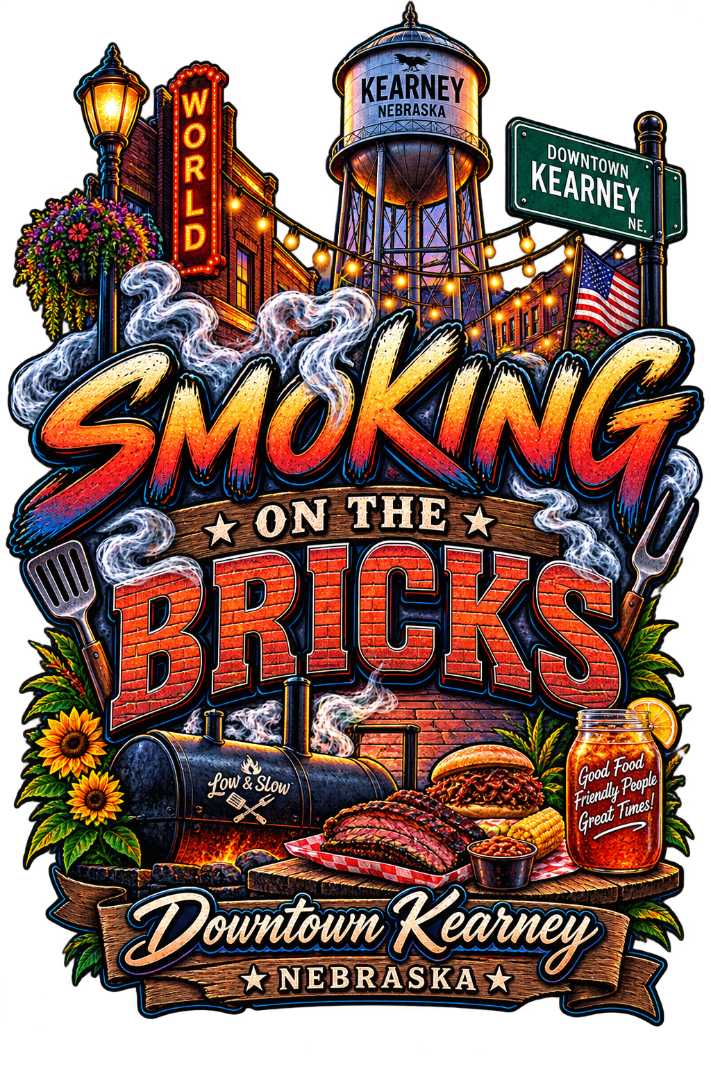 Smokin’ on the Bricks custom design by Press Rex
